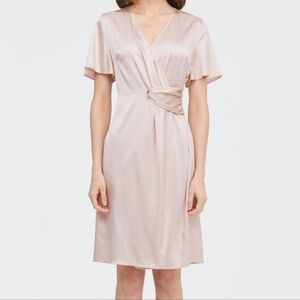 Overlapping Silk Dress